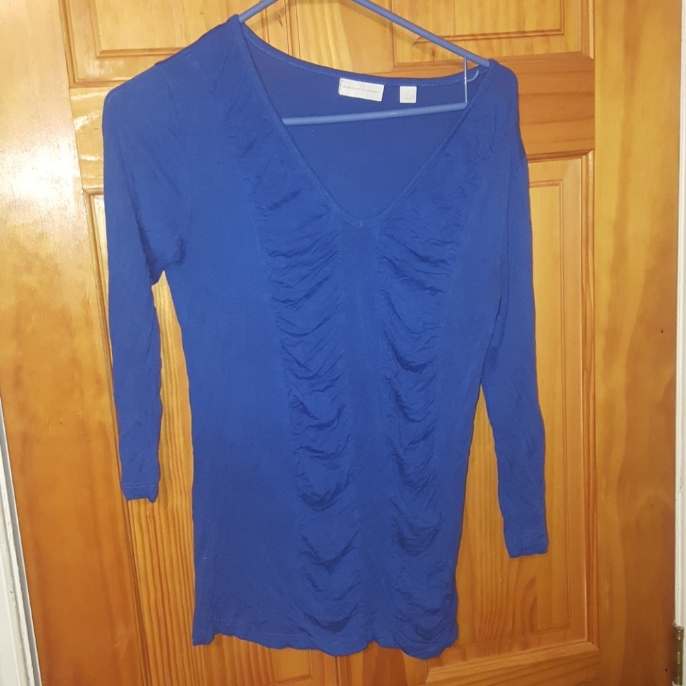 New York and Company Women's Long Sleeve Tops Blue